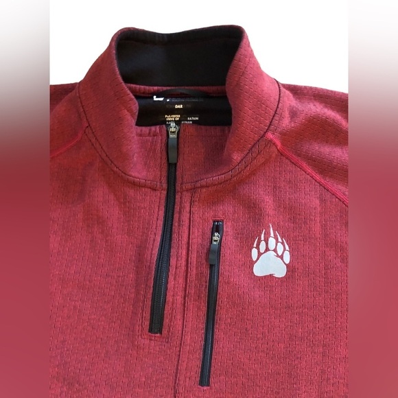 Alaskan HARDGEAR Rugged 1/4 Zip Pullover Jacket Burgundy 2XL Standard Fit Fall - Picture 2 of 5